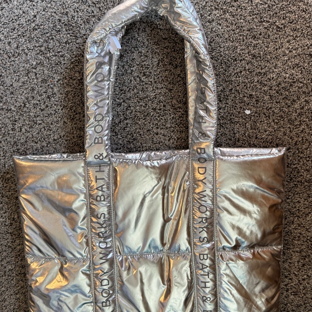 Silver Tote Bag